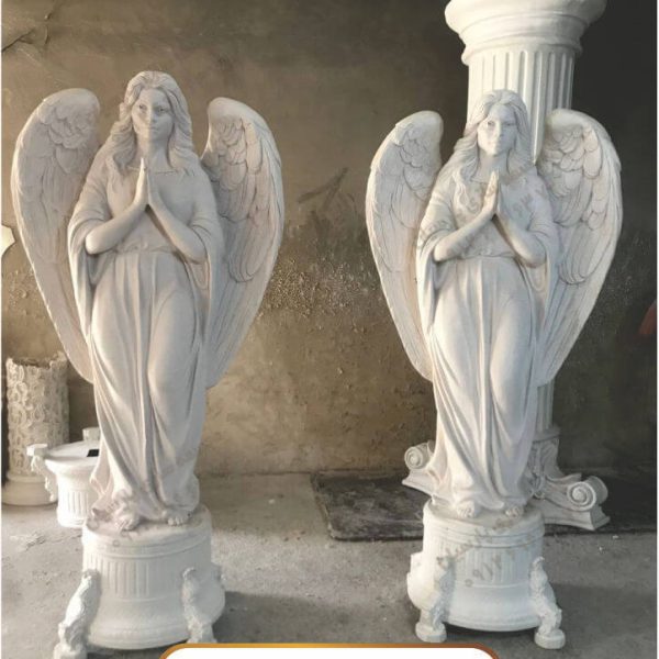 خرید مجسمه کلاسیک فرشته بالدار فایبر گلاس